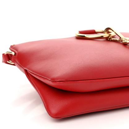 Chloe Supple Lambskin Small Faye Soft Zippered Shoulder Bag Red Crush 8 of 10