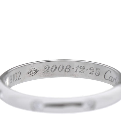 Cartier Platinum 3 Diamond 2.6mm 1895 Wedding Band Ring 50 5.25 5 of 8