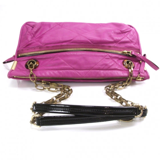 Lambskin Amalia Shoulder Bag Magenta