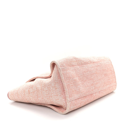 Chanel Lurex Boucle Deauville Medium Tote Pink 4 of 11
