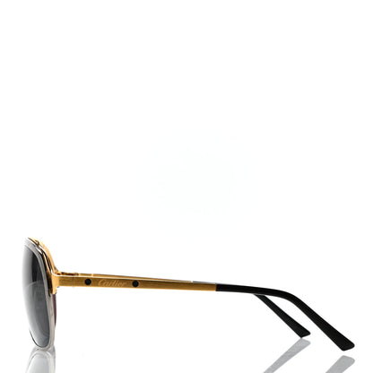 Cartier Santos de Cartier Sunglasses CT0035S Gold 3 of 6