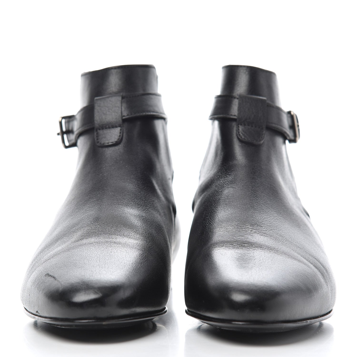 Saint Laurent Calfskin Women's London 20 Jodhpur Cropped Boots 36.5 Black 2 of 17