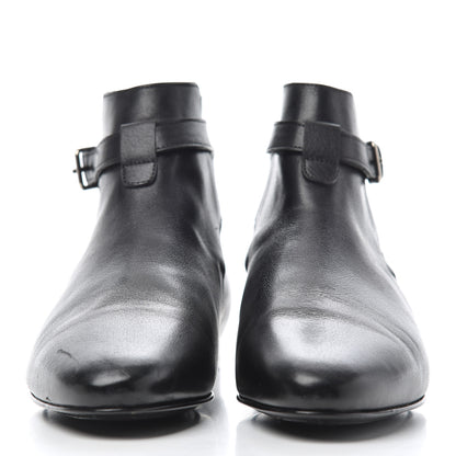 Saint Laurent Calfskin Women's London 20 Jodhpur Cropped Boots 36.5 Black 2 of 17