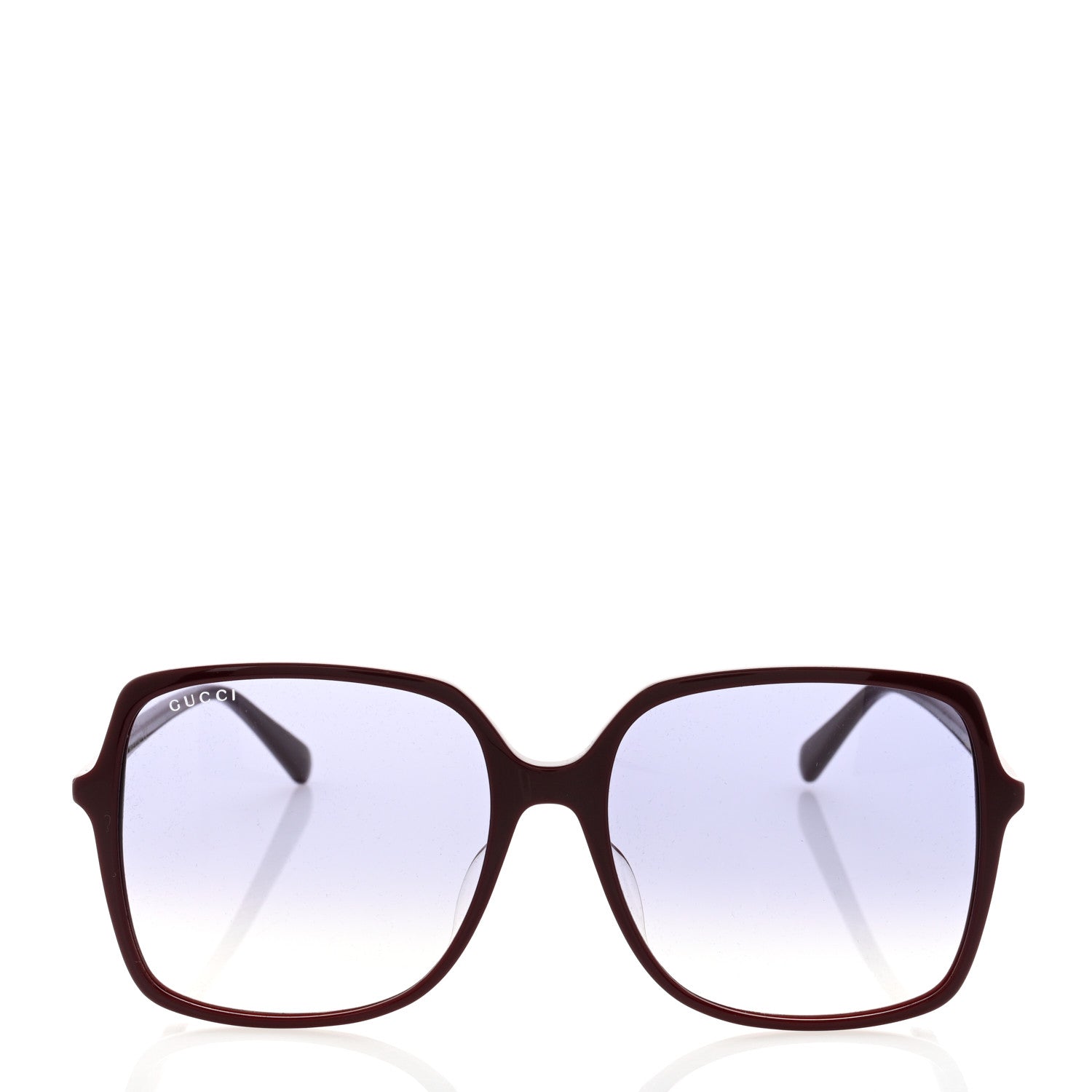 Gucci Oversized Square GG0544S Sunglasses Burgundy 2 of 9