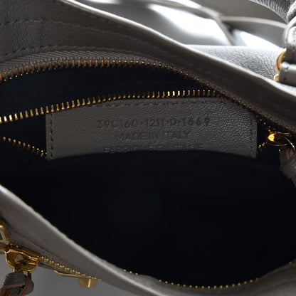 Balenciaga Chevre Gold Metallic Edge Hardware Mini City Gris Taupe 8 of 8