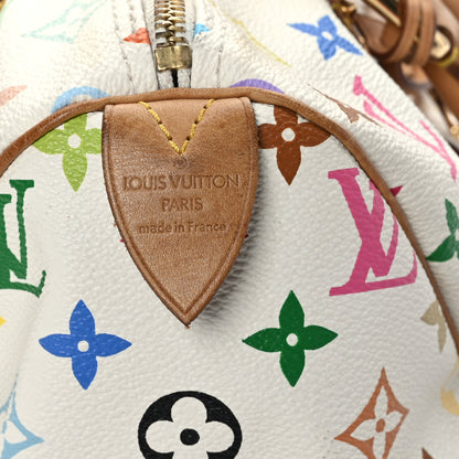 Louis Vuitton Monogram Multicolor Speedy 30 White 6 of 10