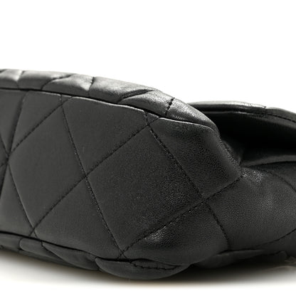 Chanel Lambskin Plexiglass Quilted Coco Love Flap Black 10 of 15