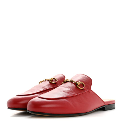 Gucci Malaga Kid Womens Princetown Slippers 37 Hibiscus Red 4 of 10