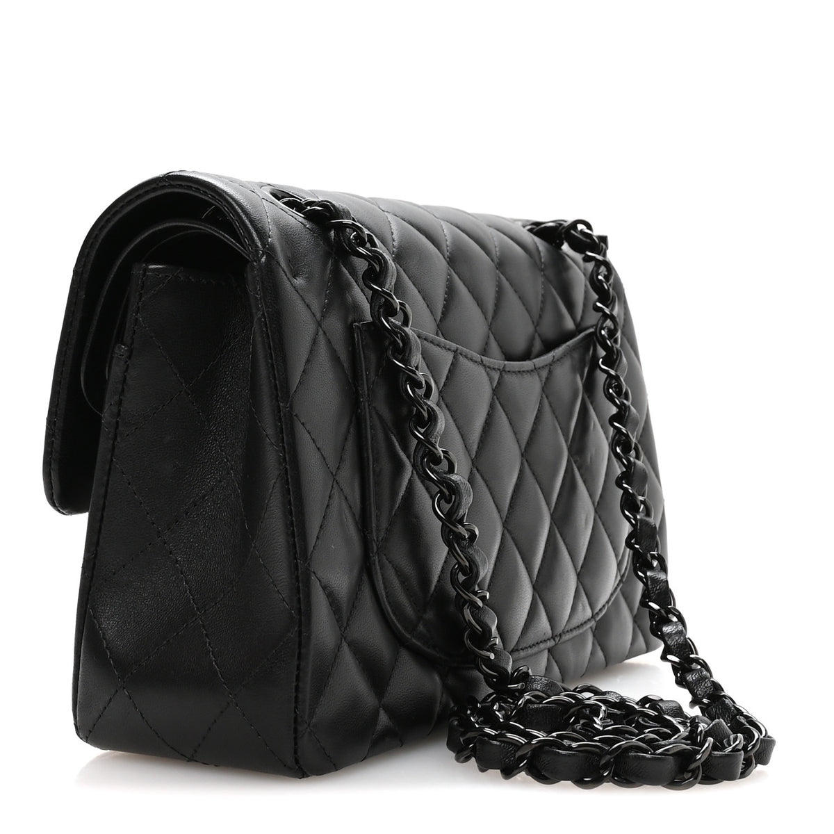 Chanel Lambskin Quilted Small Double Flap So Black 3 of 11