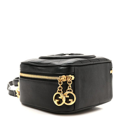 Gucci Sakai Be Green Calfskin Diagonal Stitched Blondie Top Handle Bag Black 4 of 11