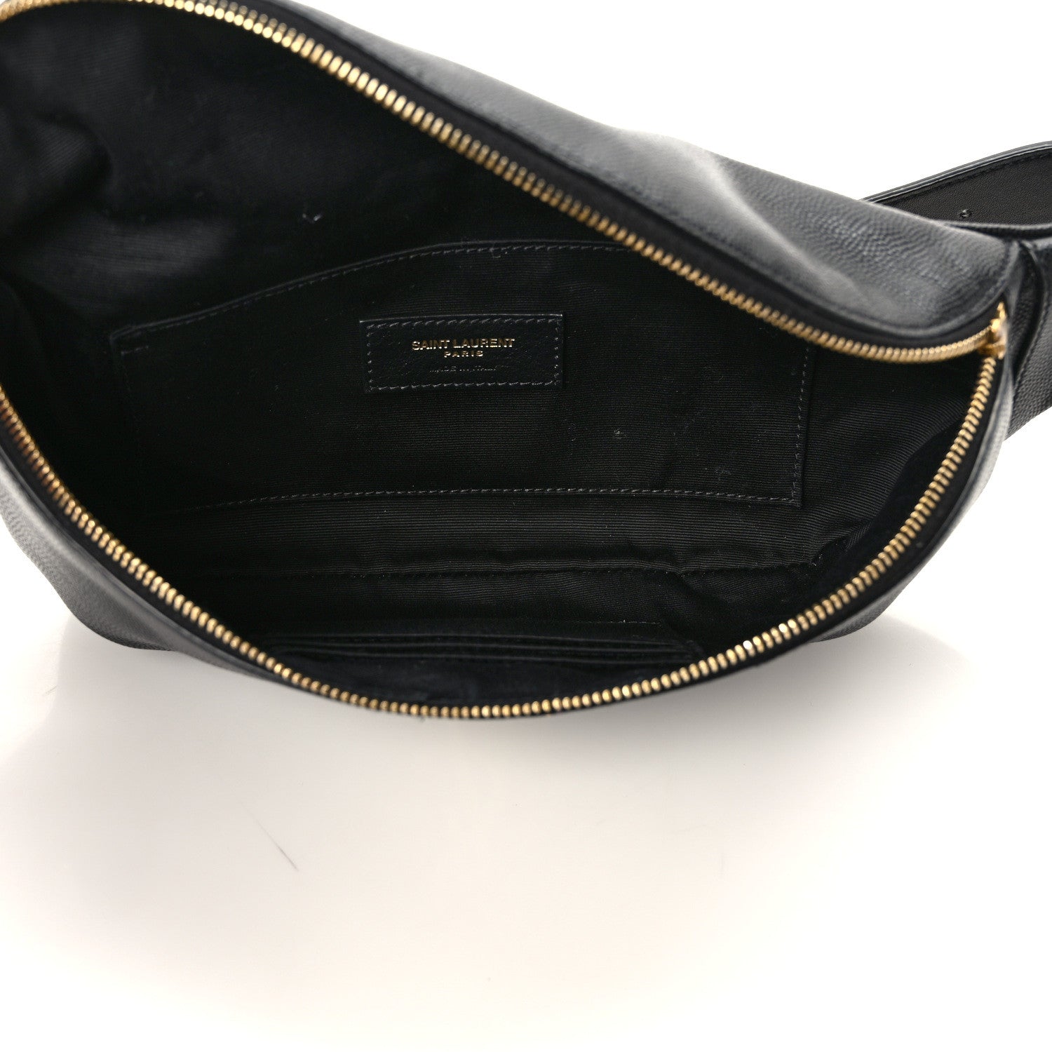 Saint Laurent Grain De Poudre Monogram Belt Bag Black 4 of 10