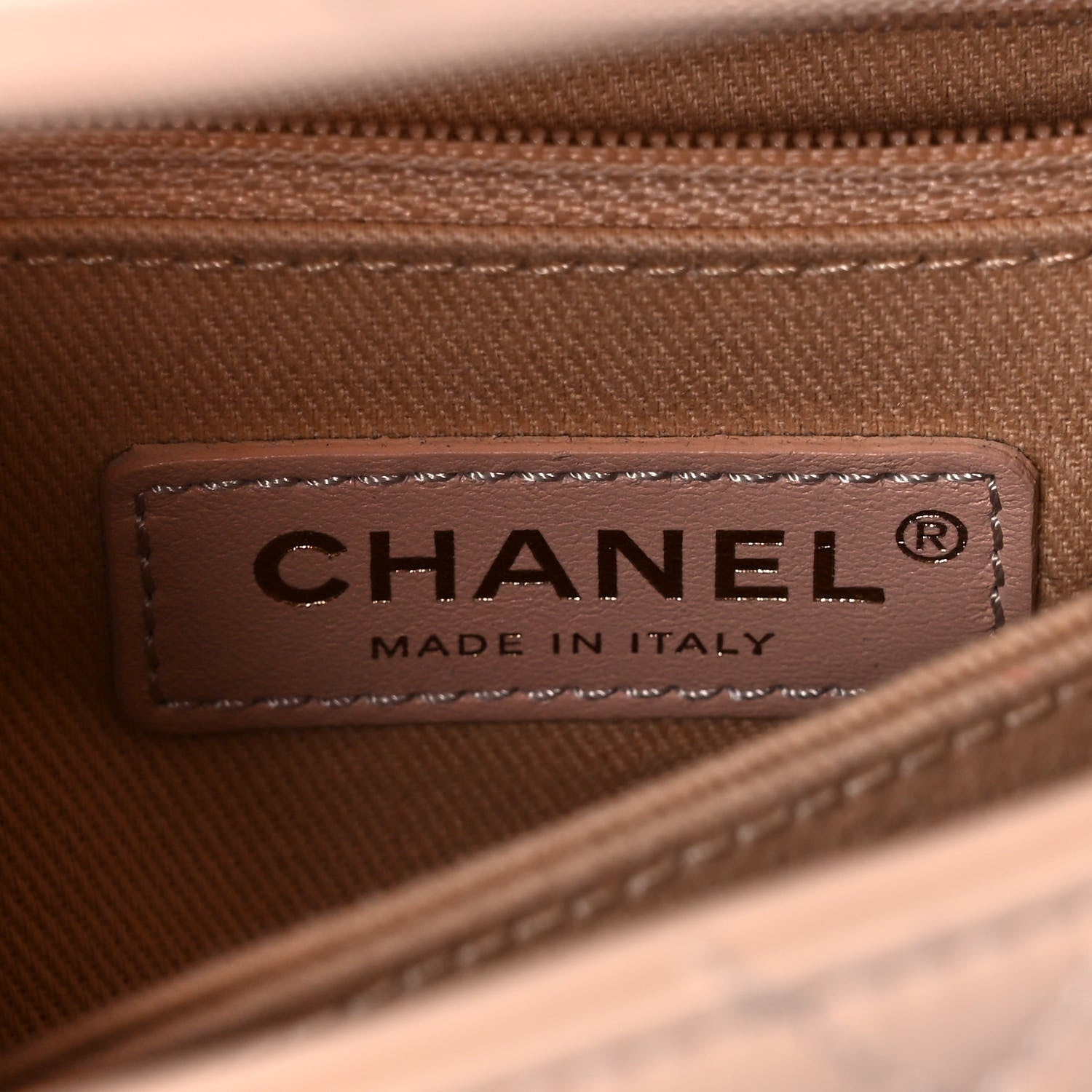 Chanel Calfskin Chevron Quilted Mini Coco Handle Flap Beige 6 of 12