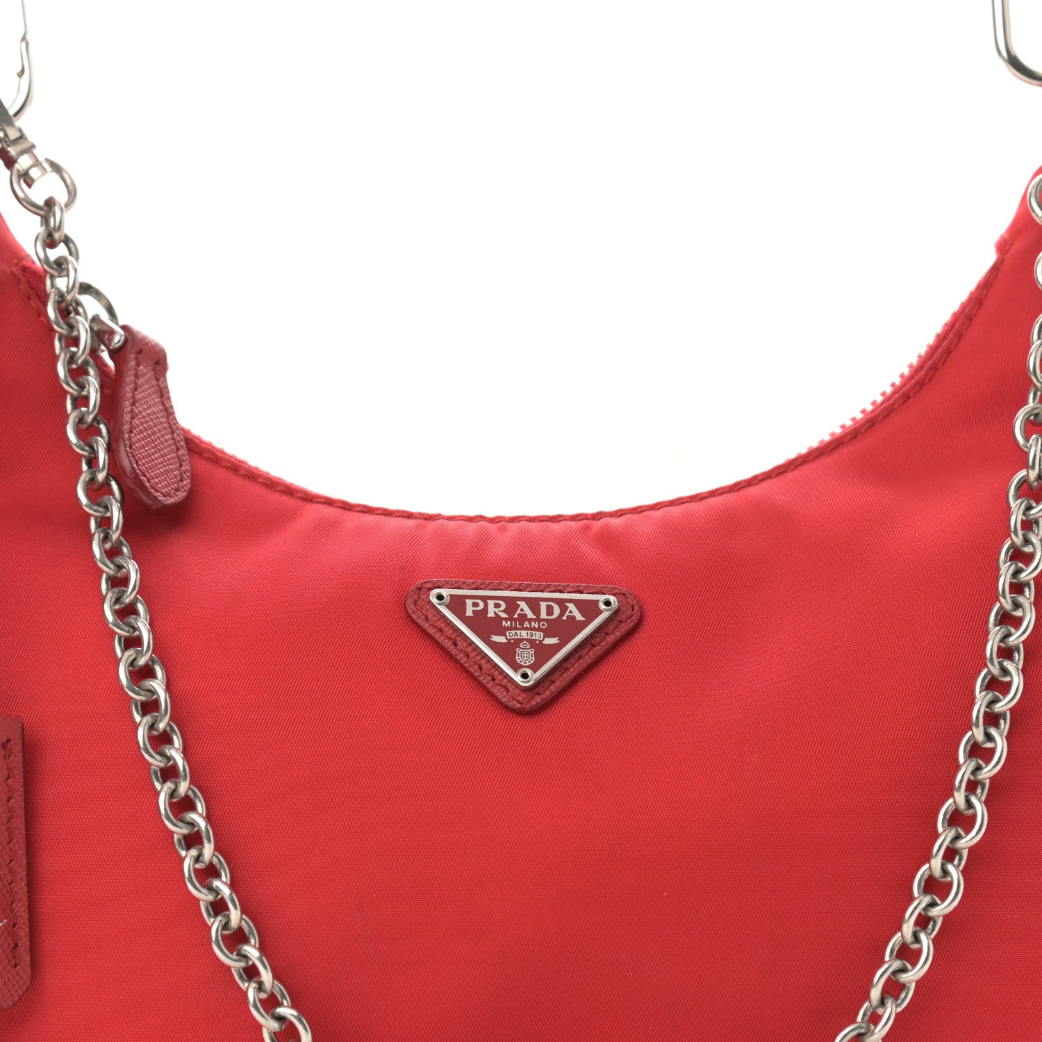 Prada Nylon Re-Edition 2005 Shoulder Bag Rosso 9 of 11