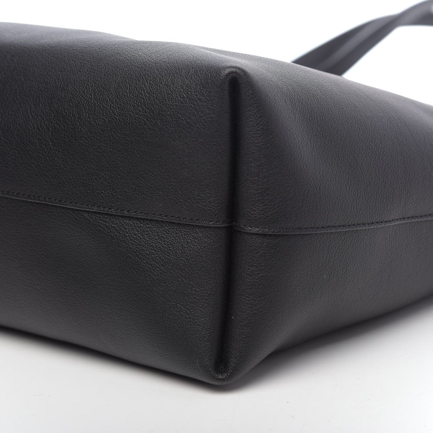 Calfskin Large Shopping Tote Black