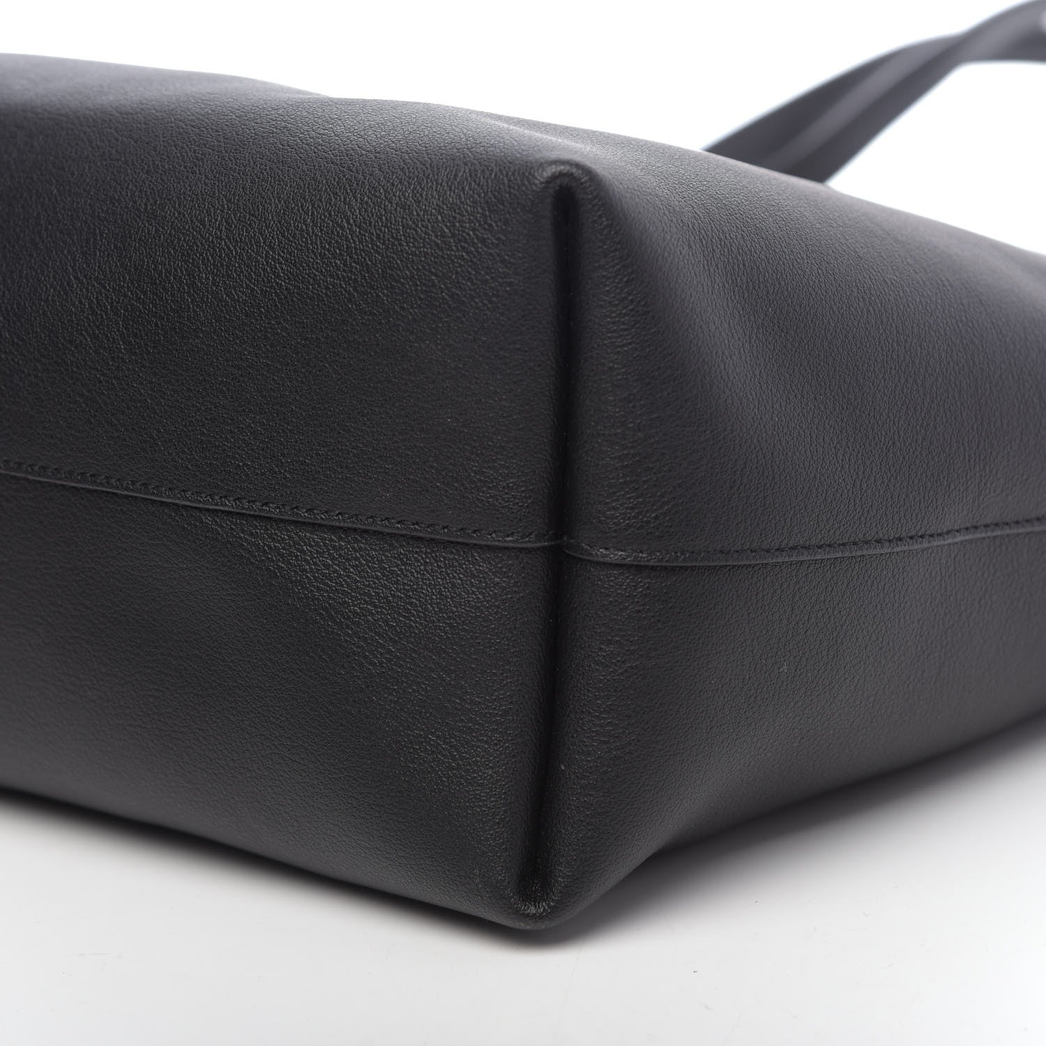 Saint Laurent Calfskin Large Shopping Tote Black 9 of 10