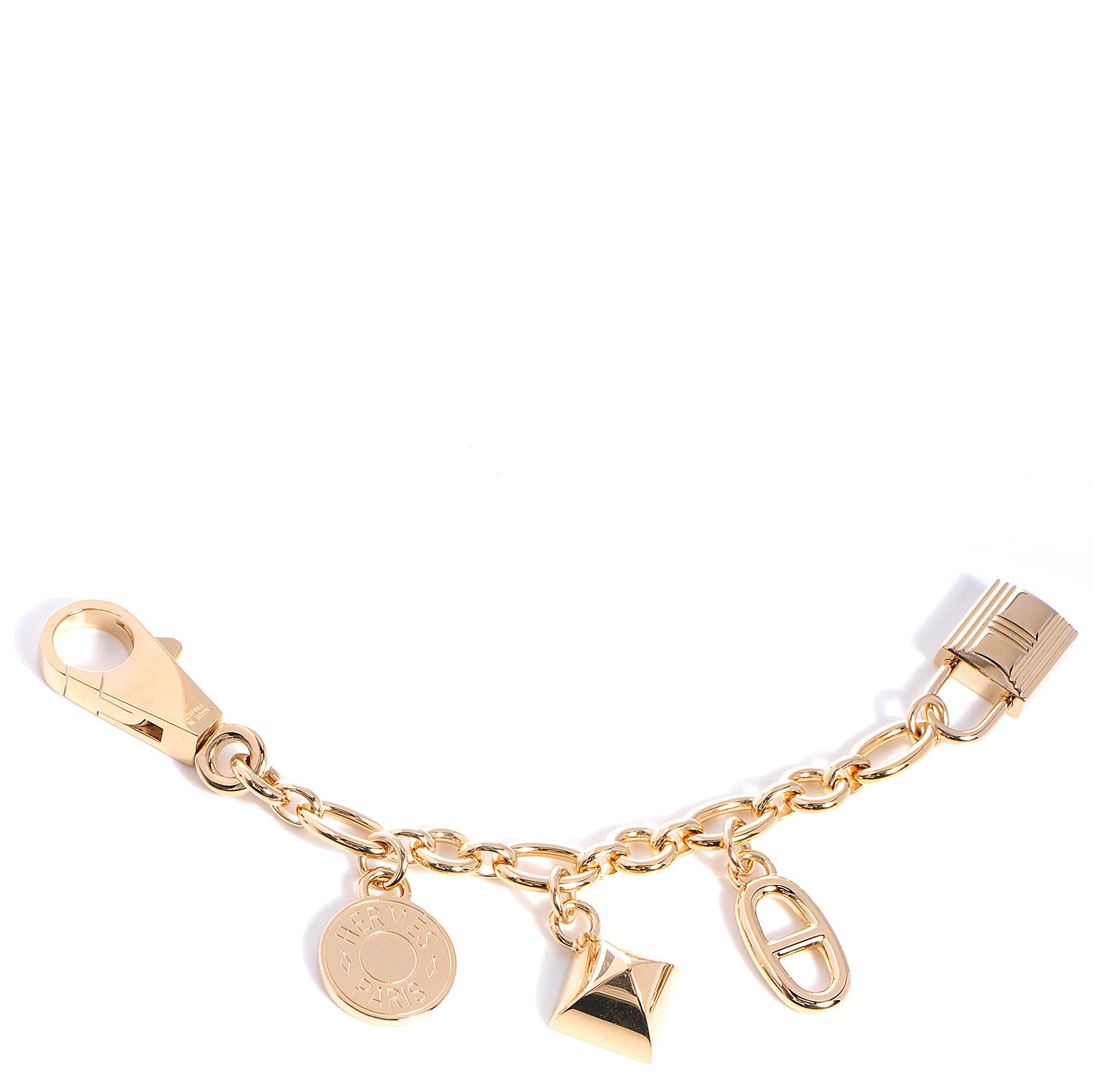 Hermes Permabrass Olga Bag Charm Gold 1 of 6