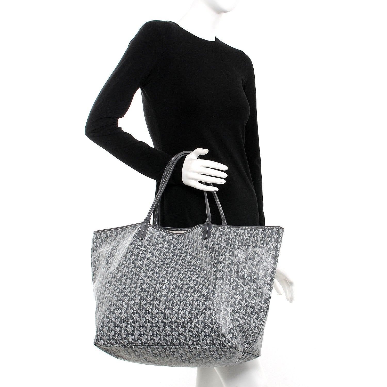 Goyard Goyardine Saint Louis GM Grey 2 of 8