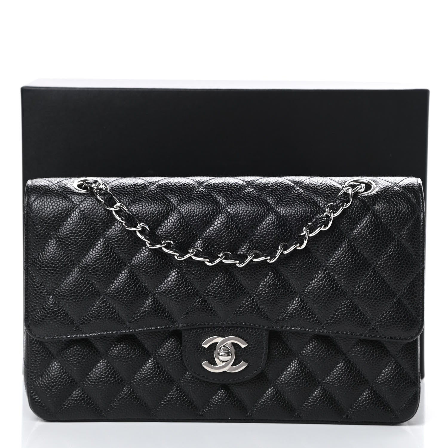 Chanel Caviar Quilted Medium Double Flap Black 13 of 13