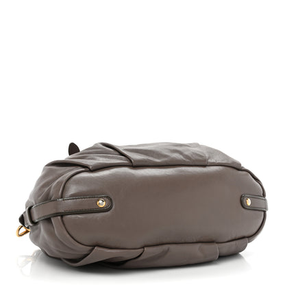 Prada Vitello Soft Calfskin Shopping Satchel Bambu 4 of 10
