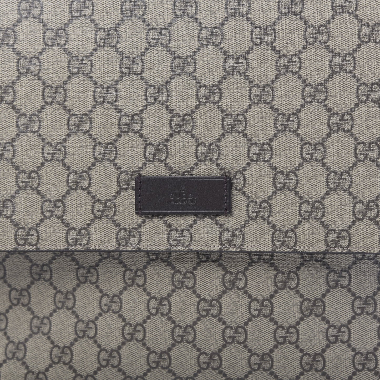 GG Plus Monogram Messenger Diaper Bag Dark Brown