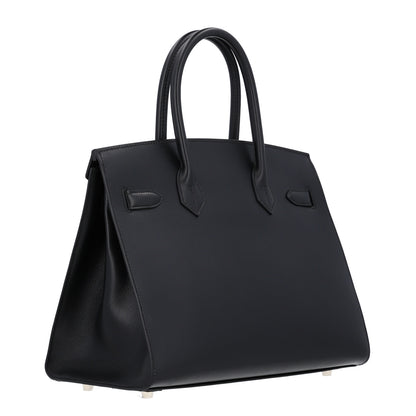 Hermes Veau Monsieur Birkin Sellier 30 Black 3 of 10