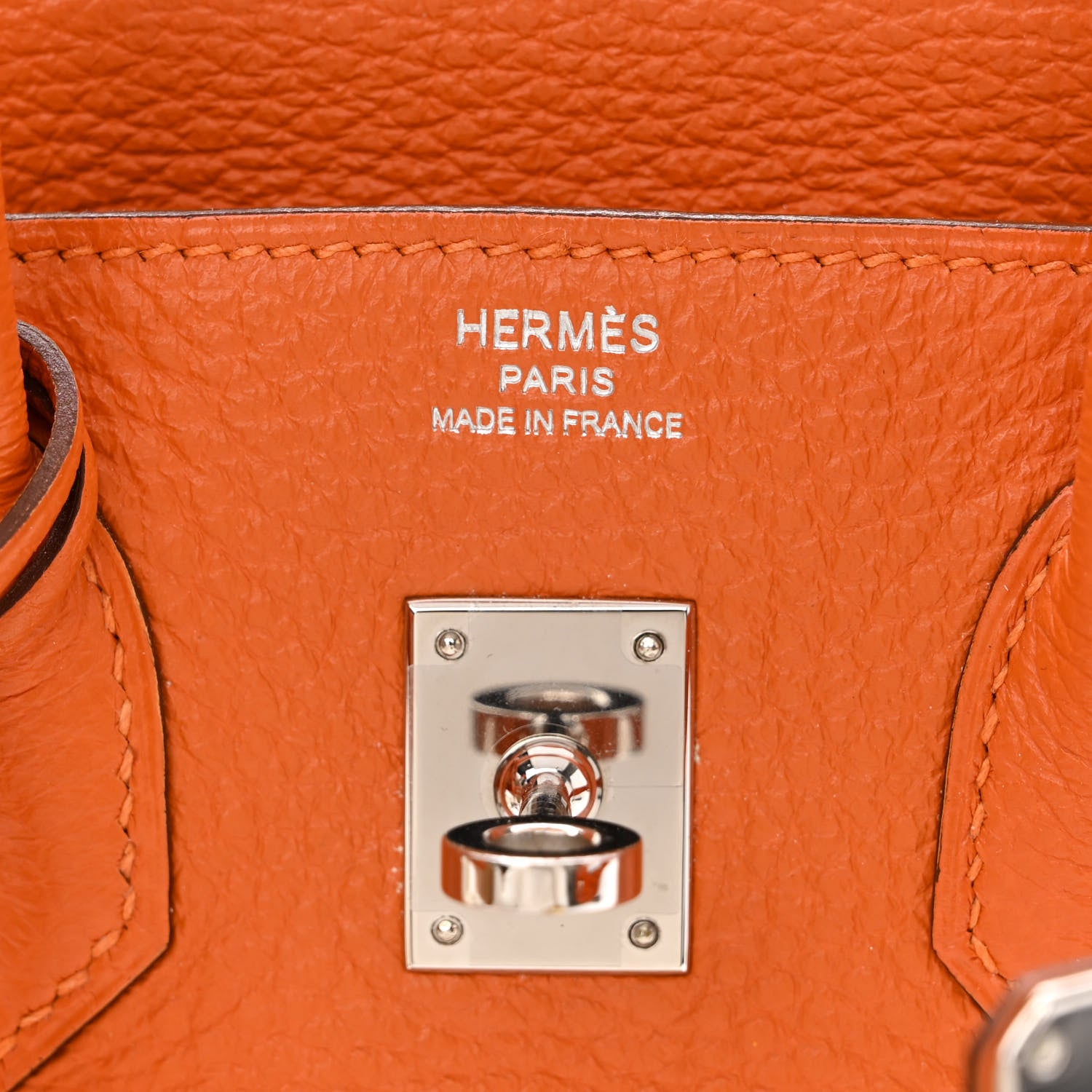 Hermes Togo Birkin 25 Orange 6 of 10