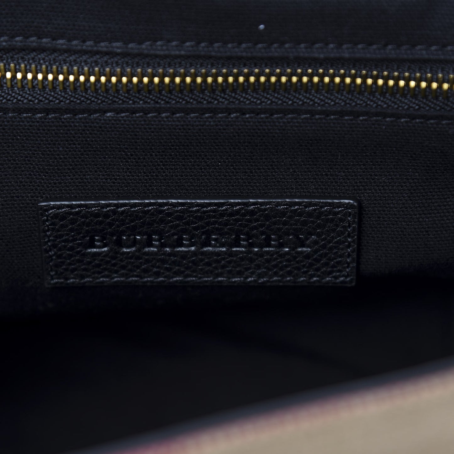 Canvas Mega Check Large Baildon Messenger Bag Black