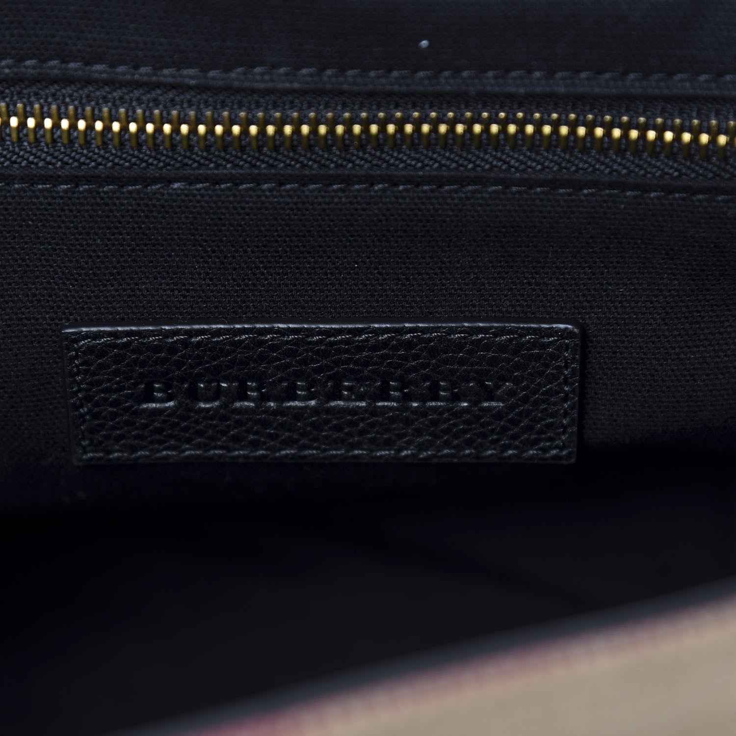 Burberry Canvas Mega Check Large Baildon Messenger Bag Black 8 of 11