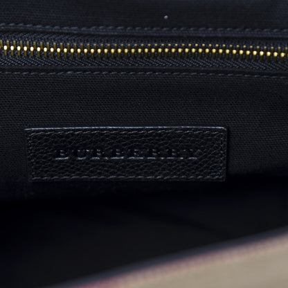 Burberry Canvas Mega Check Large Baildon Messenger Bag Black 8 of 11