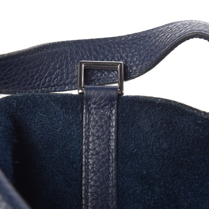 Hermes Taurillon Clemence Picotin Lock 18 PM Bleu Abysse 7 of 11