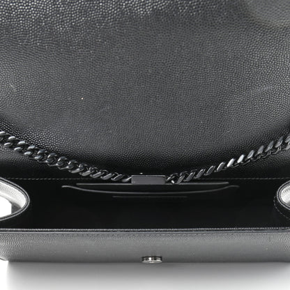 Saint Laurent Grain De Poudre Medium Classic Monogram Kate Satchel Black 4 of 4