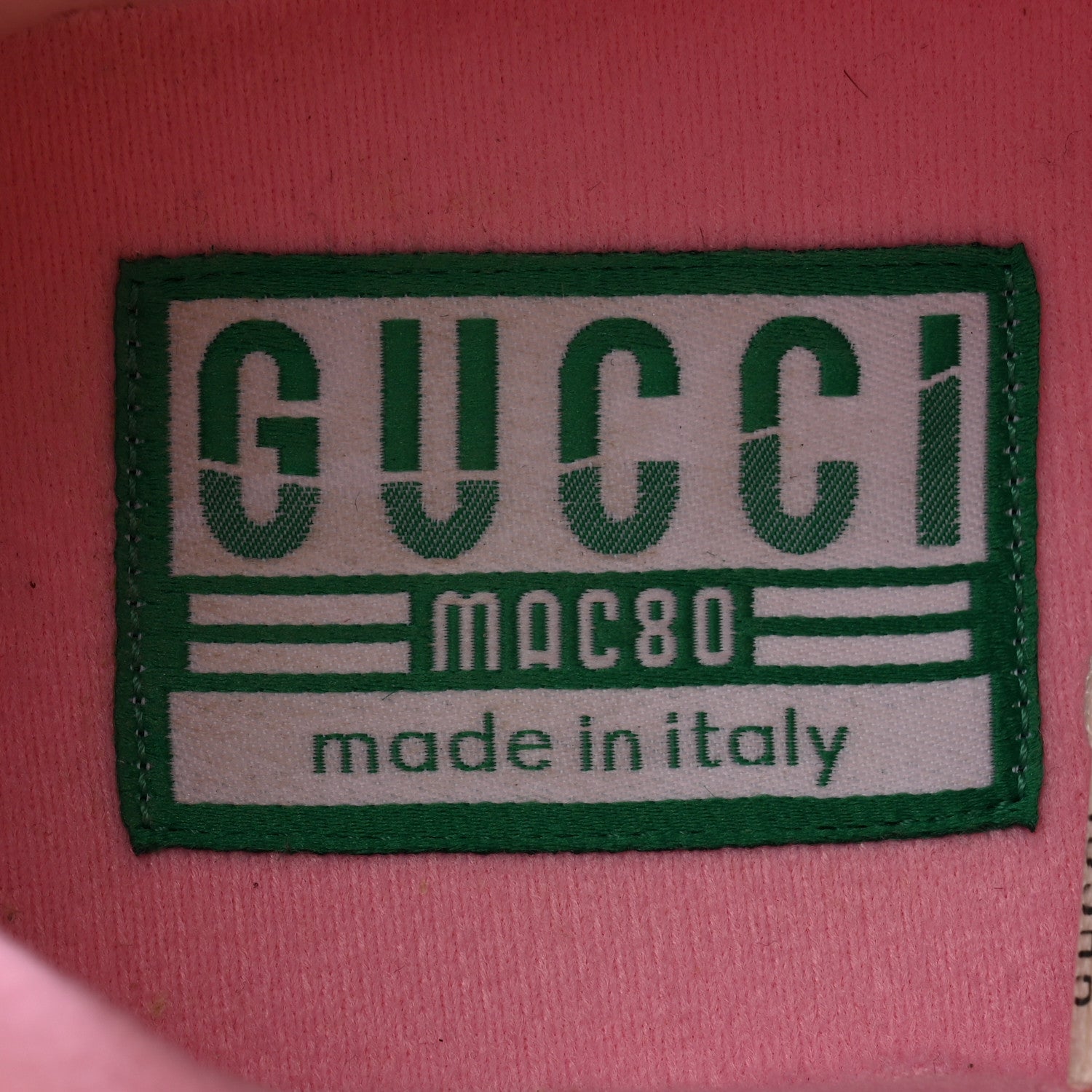 Gucci Dali Soft Calfskin Womens Mac80 Sneakers 39.5 Off White Grey Sky Light Rose 6 of 10