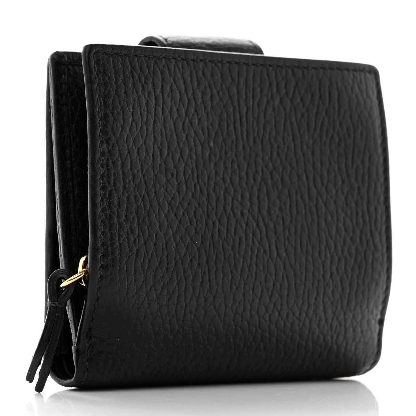 Dollar Calfskin GG Marmont French Wallet Black