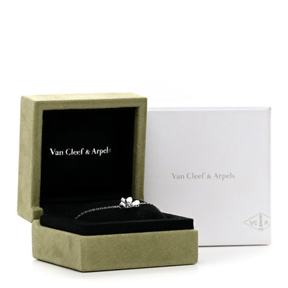 Van Cleef & Arpels 18K White Gold Diamond Mini Frivole Bracelet 5 of 5