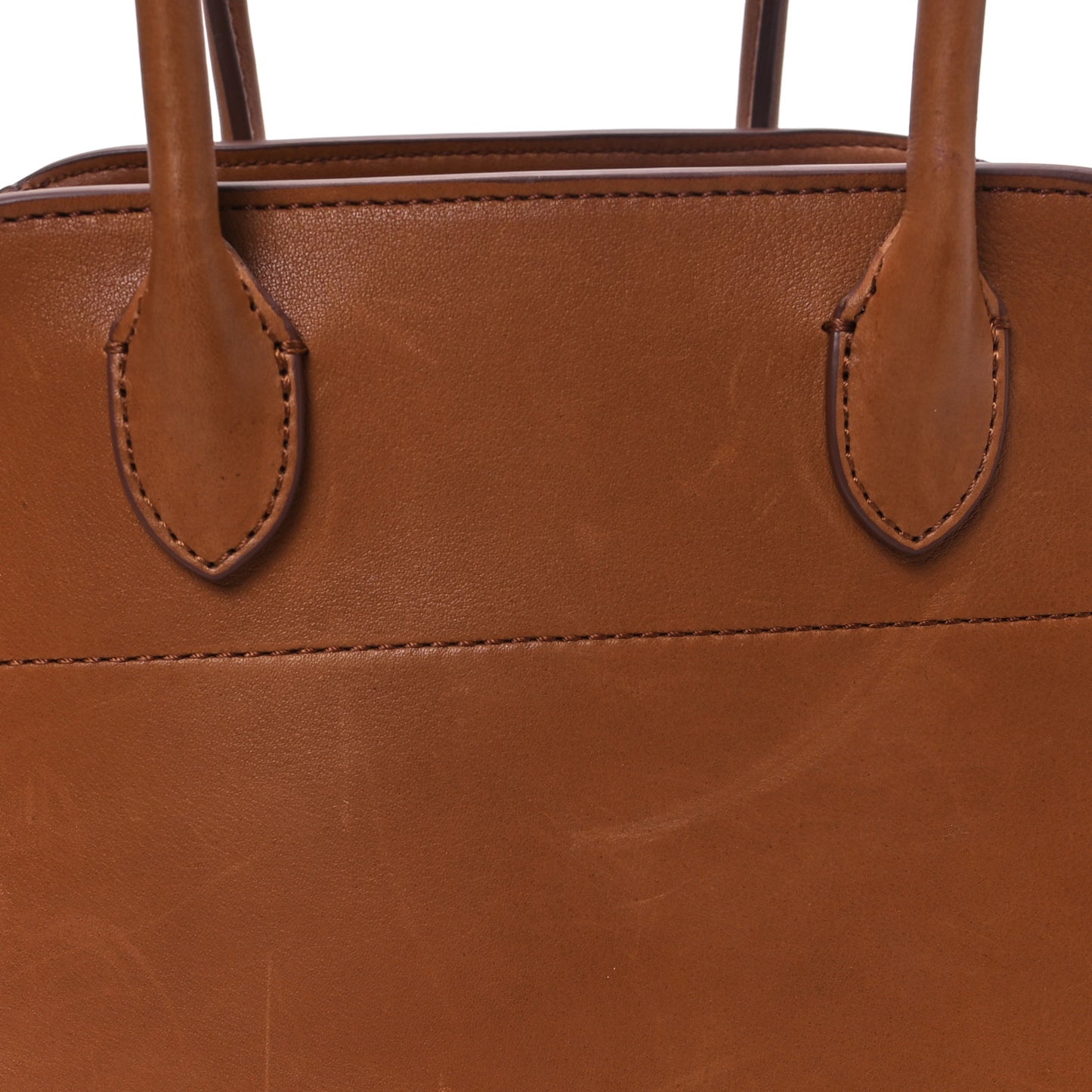 Polished Saddle Calfskin Soft Margaux 10 Bag Cuir