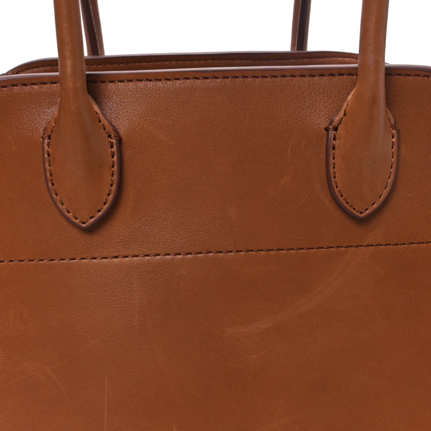 The Row Polished Saddle Calfskin Soft Margaux 10 Bag Cuir 10 of 12