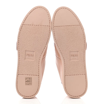Fendi Vitello FF Embossed Womens Slip On Sneakers 39 Pink Burb 7 of 8