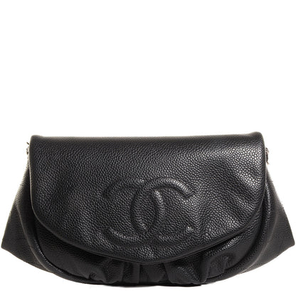 Chanel Caviar Half Moon Wallet On Chain WOC Black 1 of 7