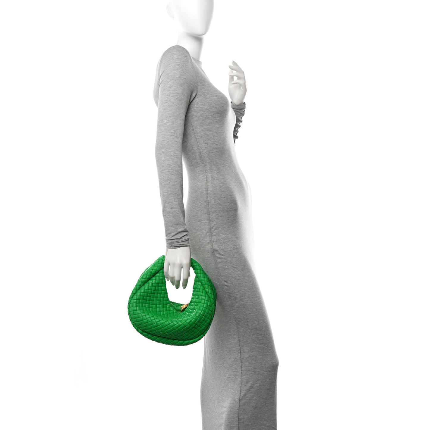 Rubber Padded Intrecciato Mini Jodie Parakeet