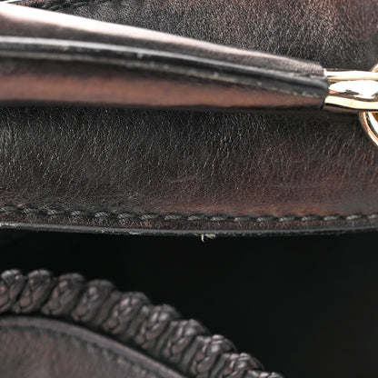 Gucci Calfskin Large Horsebit Chain Hobo Black 11 of 14