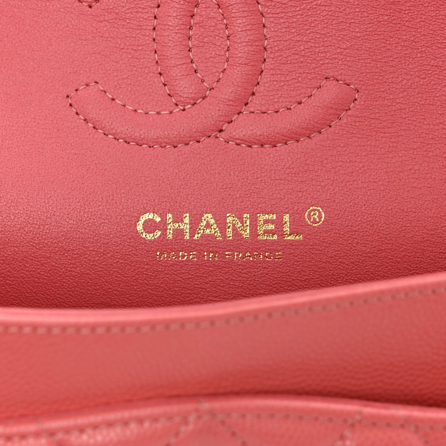 Caviar Quilted Small Double Flap Pink