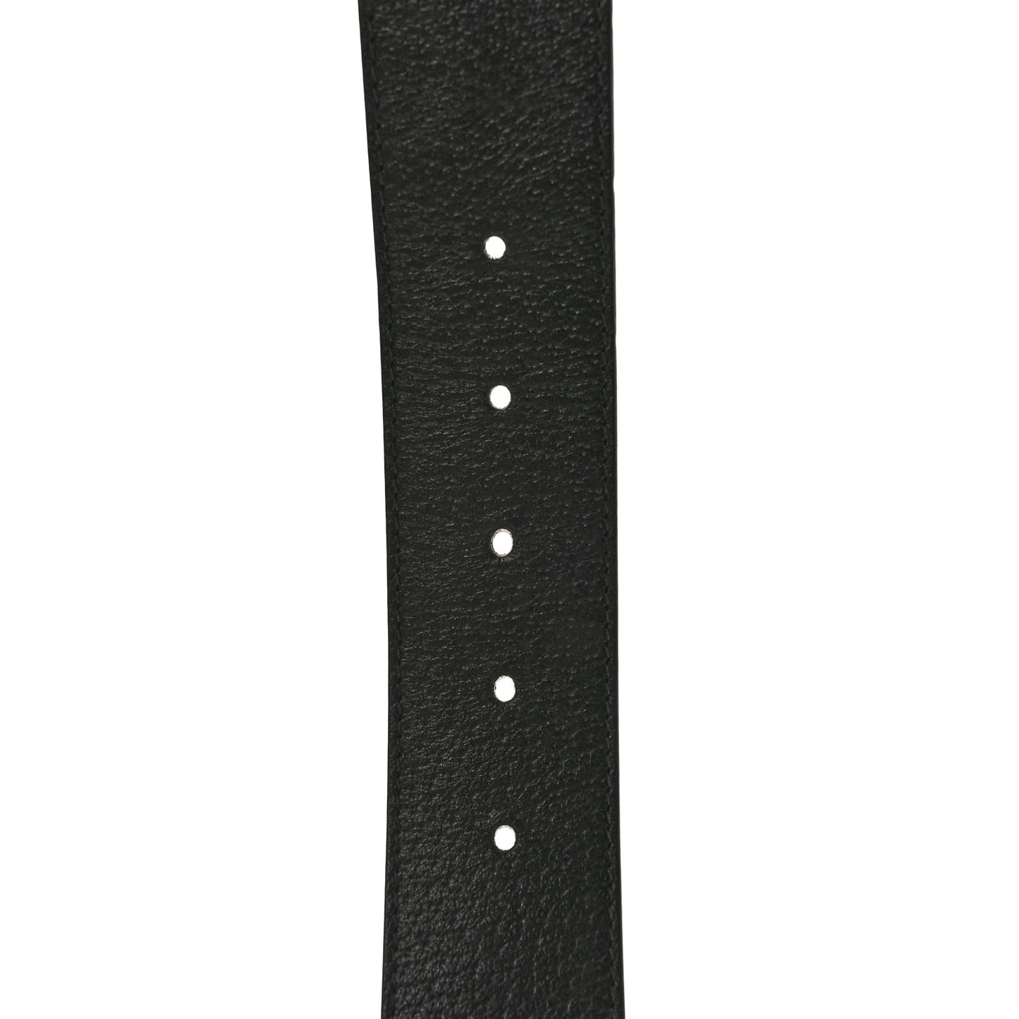 Textured Dollar Calfskin Double G 40mm Belt 105 42 Black