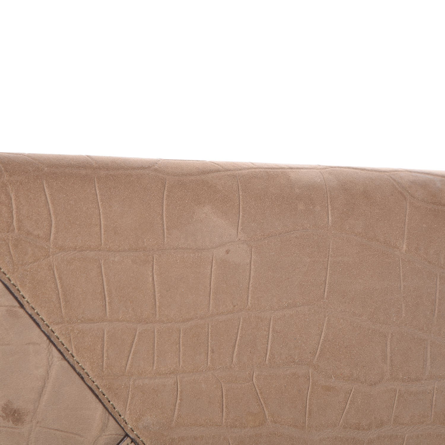 Celine Crocodile Embossed Nubuck Medium Belt Cabas Phantom Beige 12 of 13