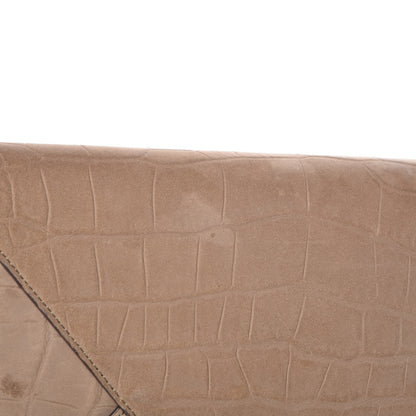 Celine Crocodile Embossed Nubuck Medium Belt Cabas Phantom Beige 12 of 13