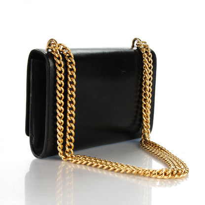Louis Vuitton Calfskin Chain Louise MM Black 3 of 8