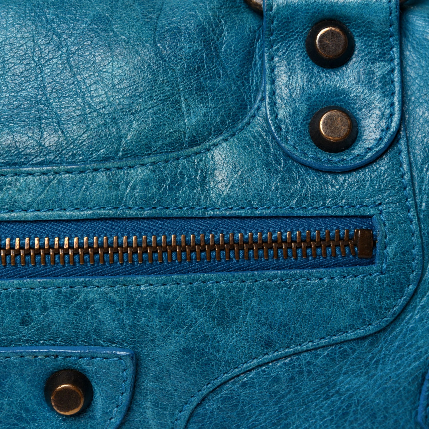 Balenciaga Chevre Classic Hardware Twiggy Aquamarine 10 of 10