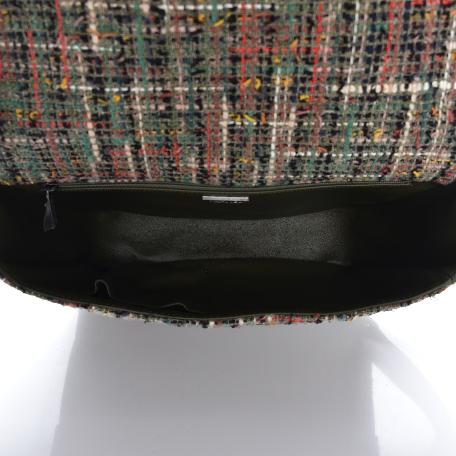 Chanel Tweed Sequins Havana Stroll Messenger Khaki 5 of 8