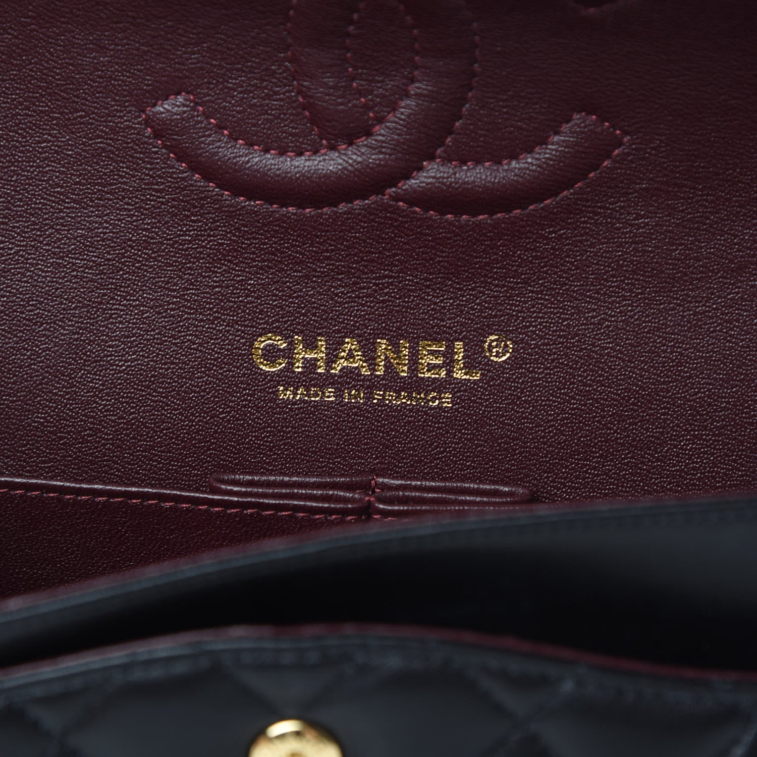 Chanel Lambskin Quilted Medium Double Flap Black 6 of 13