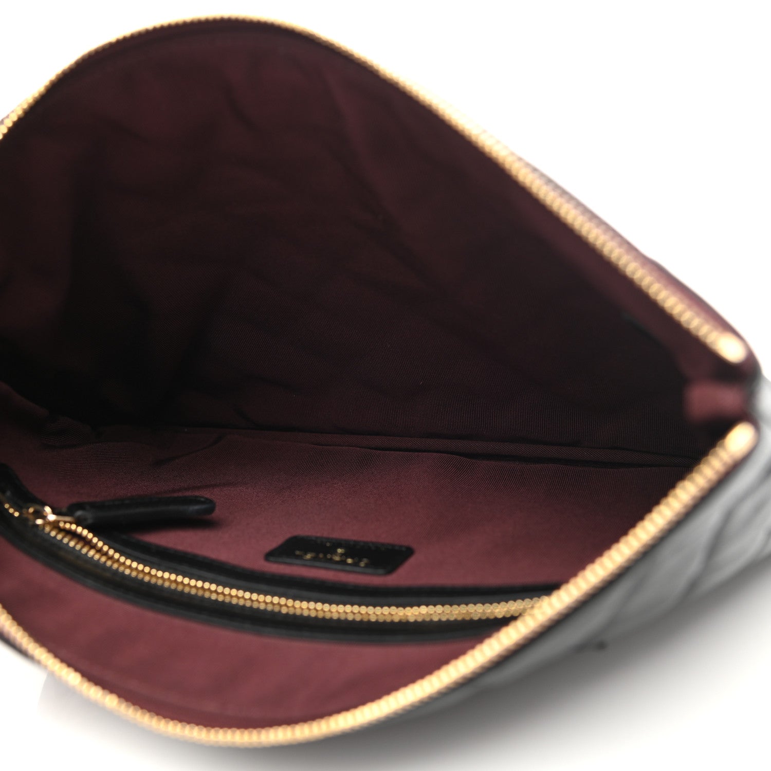 Chanel Lambskin Quilted Medium Cosmetic Case Black 5 of 8