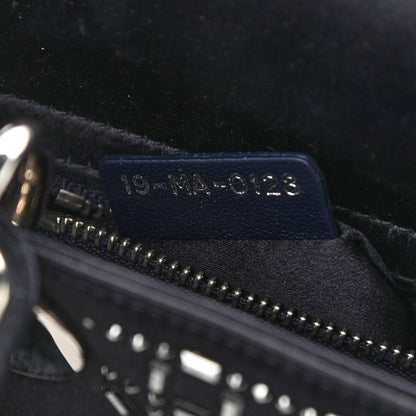 Christian Dior Satin Crystal Cannage Mini Lady Dior Black 7 of 10